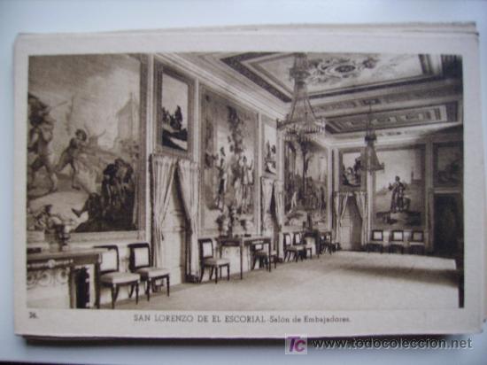 Postales: el escorial, salon de embajadores