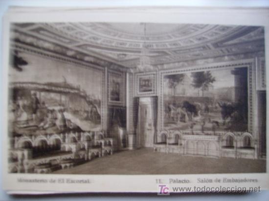 Postales: el escorial, salon de embajadores