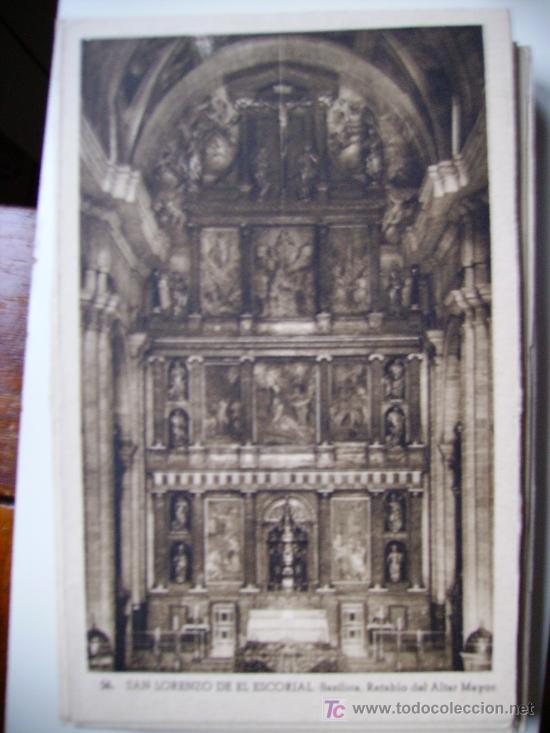 Postales: el escorial, basilica, retablo del altar mayor