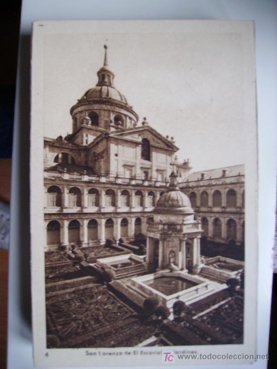 Postales: s.l.de el escorial, jardines - Foto 1