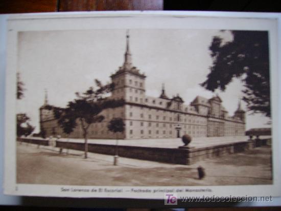 Postkarten: el escorial,fachada principal del monasterio