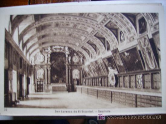 Postcards: el escorial, sacristia