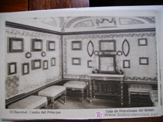 Postcards: el escorial,casita del principe, sala de porcelanas del retiro