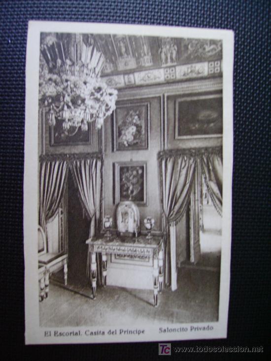 Postcards: el escorial, casita del principe, saloncito privado
