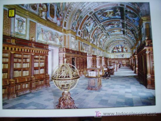 Postcards: el escorial, biblioteca