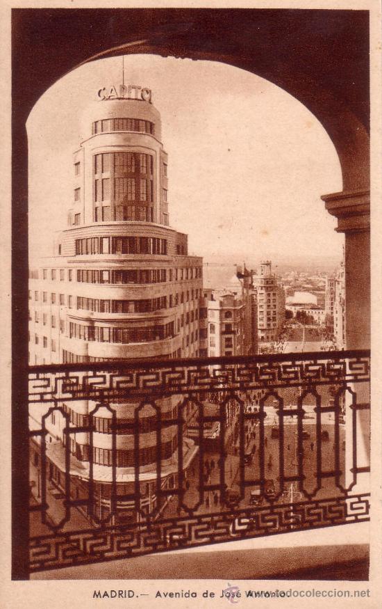 Postales: MADRID - AVENIDA DE JOSE ANTONIO - Foto 1