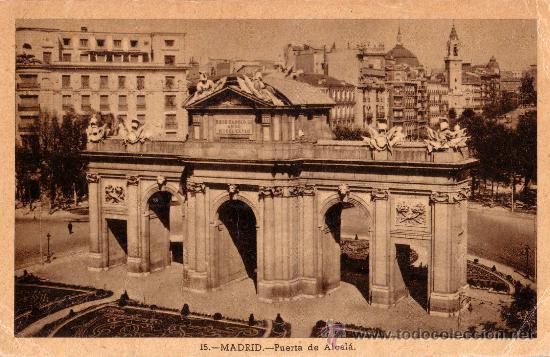 Postales: MADRID - HAE 15 - PUERTA DE ALCALA - Foto 1
