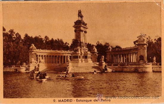 Postales: MADRID - MUMBRU 9 - ESTANQUE DEL RETIRO - Foto 1