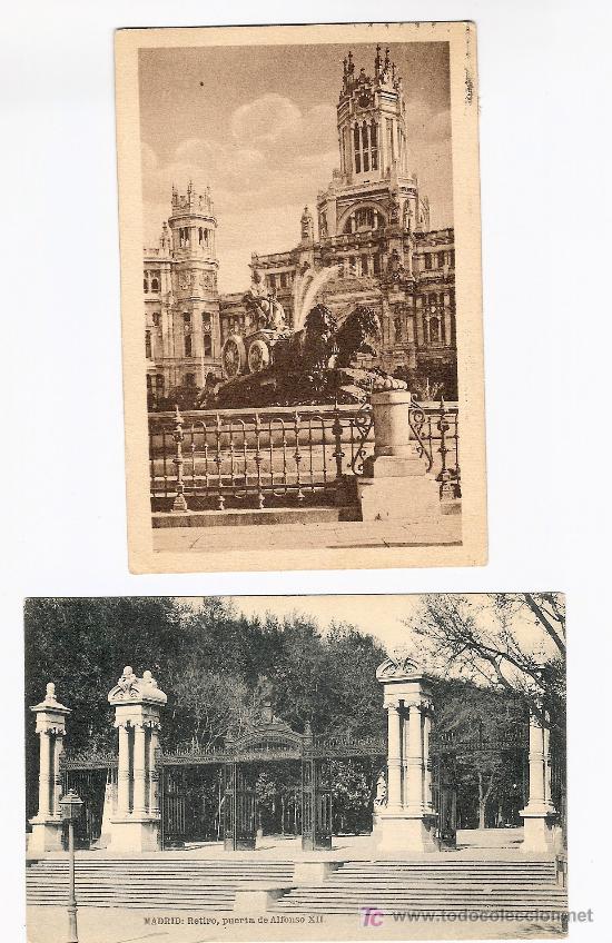 Postales: 2 POSTALES MADRID A&Ntilde;OS 30 - Foto 1