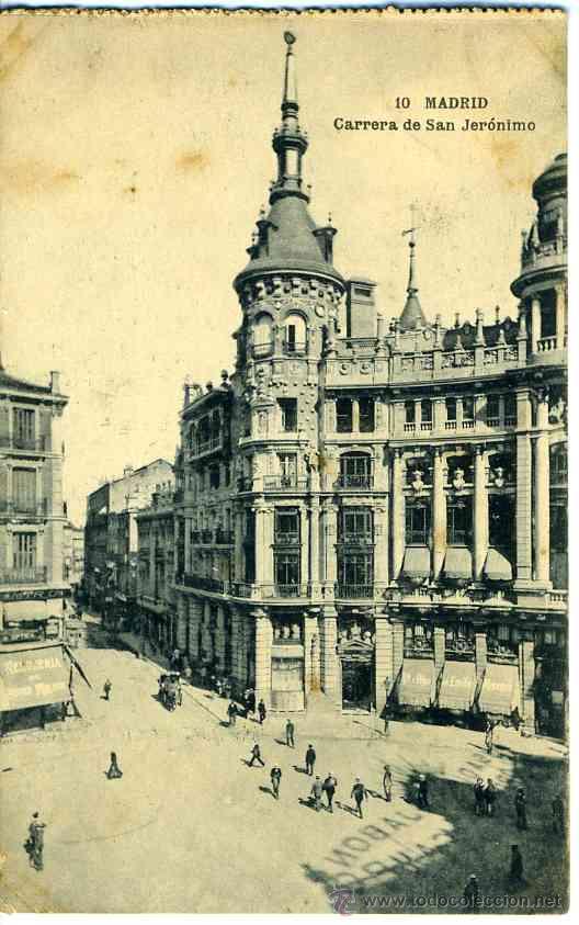 Postales: Madrid. Carrera de San Jeronimo - Foto 1