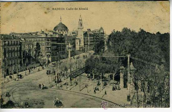 Postales: Madrid. Calle de Alcala - Foto 1