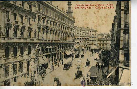 Postales: Madrid. Calle de Sevilla - Foto 1
