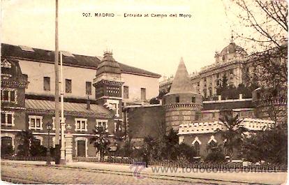 Postales: POSTAL MADRID ENTRADA AL CAMPO DEL MORO - Foto 1