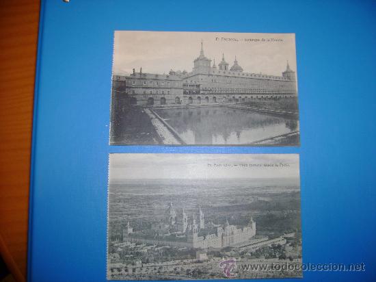 Postales: 4 POSTALES ANTIGUAS DEL ESCORIAL - Foto 1