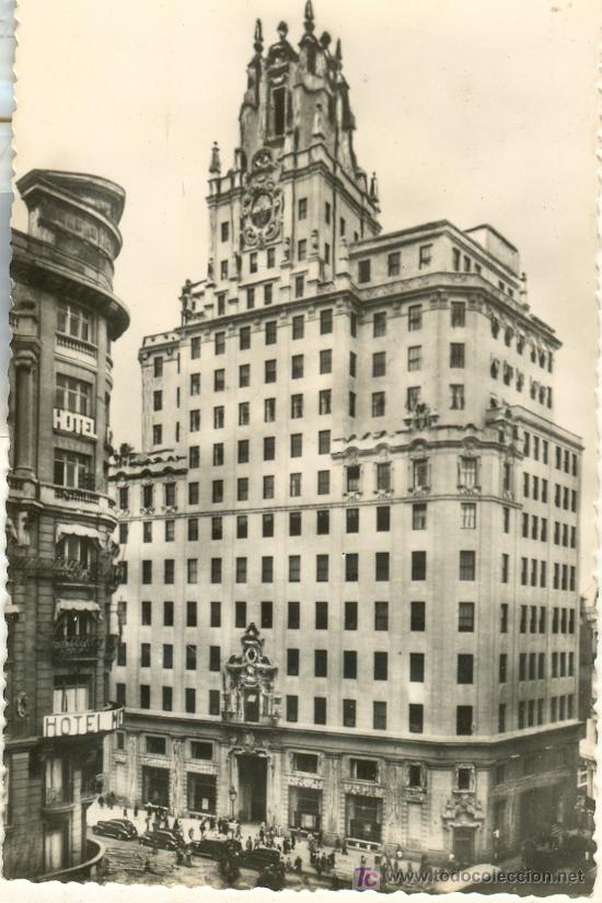Postais: TARJETA POSTAL DE MADRID.PALACIO DE LA TELEFONICA. HELIOTIPIA ARTISTCA ESPA&Ntilde;OLA N&ordm; 10