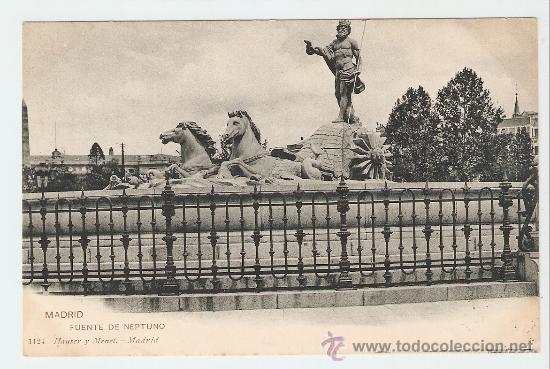 Cartoline: Madrid - Fuente de Neptuno 1903