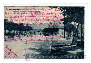 Postkarten: Provincia de Madrid. Guadarrama.Entrada al Paseo de la Alameda. Circulada. Fototipia Hauser y Menet.