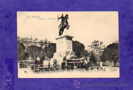 Postales: POSTAL DE MADRID PLAZA DE ORIENTE - Foto 1