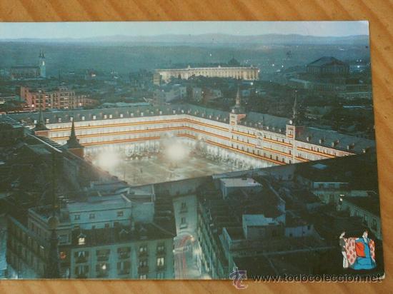 Postales: Postal de Madrid . Plaza Mayor. A&ntilde;os 60. - Foto 1