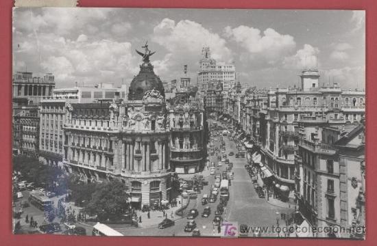 Postales: Edificio Fenix y Avenida de Jose Antonio - Madrid  - 1963 - Foto 1