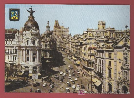 Postales: Edificio Fenix y Avenida de Jose Antonio - Gran V&iacute;a - Madrid - 1965 - Foto 1