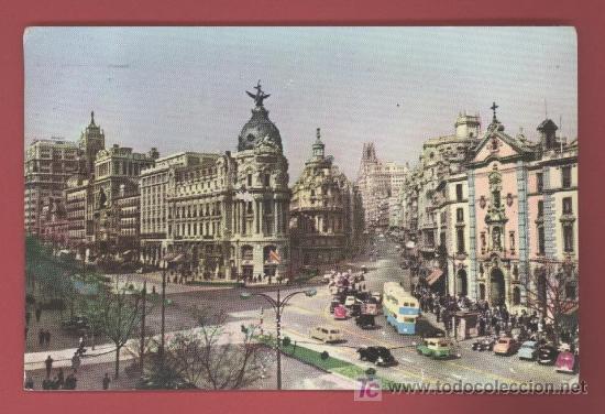 Postales: Edificio Fenix y Avenida de Jose Antonio - Gran V&iacute;a - Madrid - 1958 - Foto 1