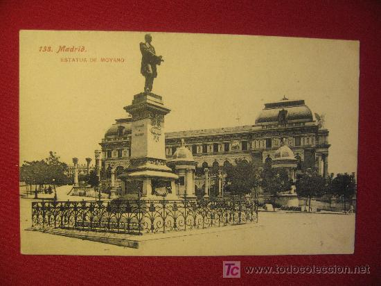 Postales: MADRID - ESTATUA DE MOYANO - Foto 1