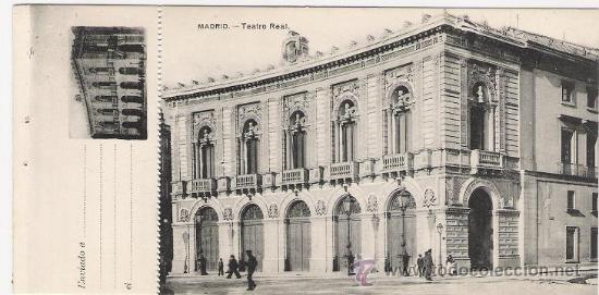 Postais: 5154 -ANTIGUA POSTAL CON ACUSE DE ENVIO - TEATRO REAL - MADRID-FOTOGRAF&Iacute;A LACOSTE
