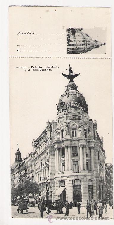 Postais: 5156 - ANTIGUA POSTAL CON ACUSE DE ENVIO - PALACIO DE LA UNI&Oacute;N Y F&Eacute;NIX ESPA&Ntilde;OL-FOTOGRAF&Iacute;A LACOSTE