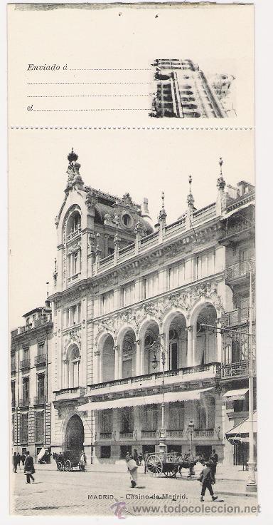 Postales: 5158 - ANTIGUA POSTAL CON ACUSE DE ENVIO - CASINO DE MADRID-FOTOGRAF&Iacute;A LACOSTE