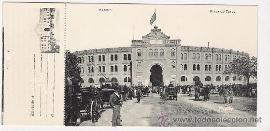 Postais: 5159 - ANTIGUA POSTAL CON ACUSE DE ENVIO - PLAZA DE TOROS -FOTOGRAF&Iacute;A LACOSTE