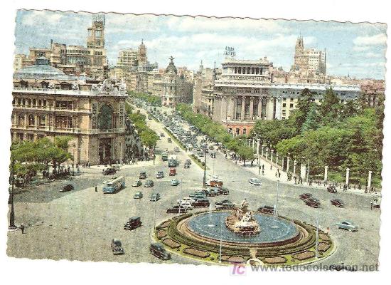 Postales: MADRID. CIBELES. CIRCULADA. EDITADA 1959 - Foto 1