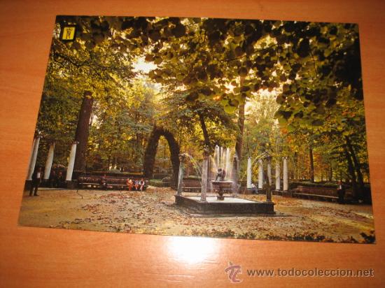 Cartoline: N&ordm; 42 ARANJUEZ.-JARDIN DE LA ISLA.-FUENTE DEL NI&Ntilde;O DE LA ESPINA