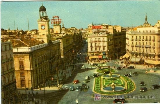 Postales: POSTAL MADRID PUERTA DEL SOL - Foto 1