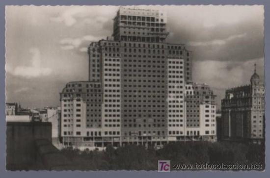 Postales: TARJETA POSTAL ANTIGUA DE MADRID. EDIFICIO ESPA&Ntilde;A. - Foto 1