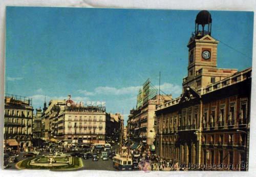 Postales: Postal Madrid Puerta del Sol 1962 - Foto 1