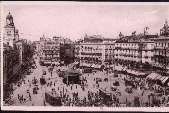 Postales: MADRID : Puerta del Sol - Foto 1