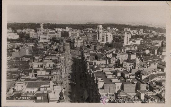 Postales: MADRID : Gran Via - Foto 1