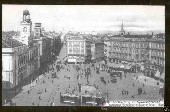 Postales: TARJETA POSTAL DE MADRID - LA PUERTA DEL SOL - SIN CIRCULAR - Foto 1