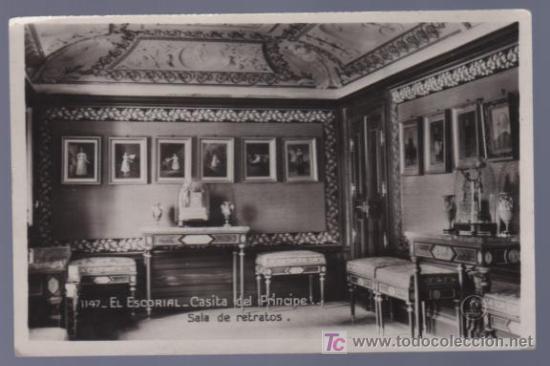 Cartoline: TARJETA POSTAL DE EL ESCORIAL. CASITA DEL PRINCIPE. SALA DE RETRATOS. 1147.