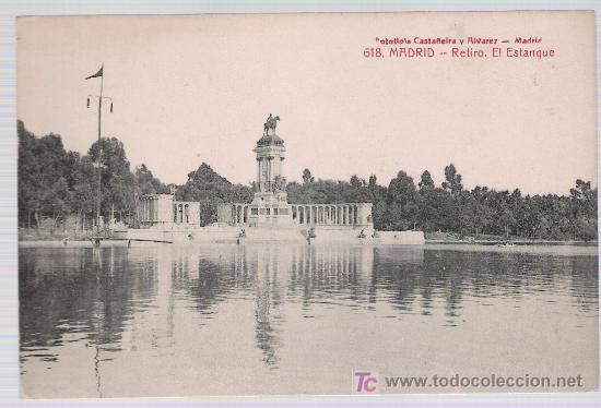 Postales: Madrid.- Retiro; El estanque. - Foto 1
