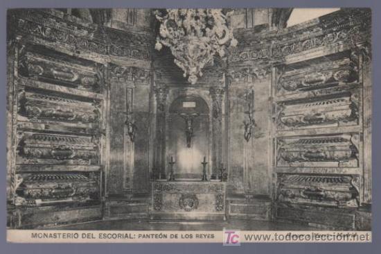 Cartoline: TARJETA POSTAL DEL MONASTERIO DEL ESCORIAL. PANTEON DE LOS REYES. HAUSER Y MENET.