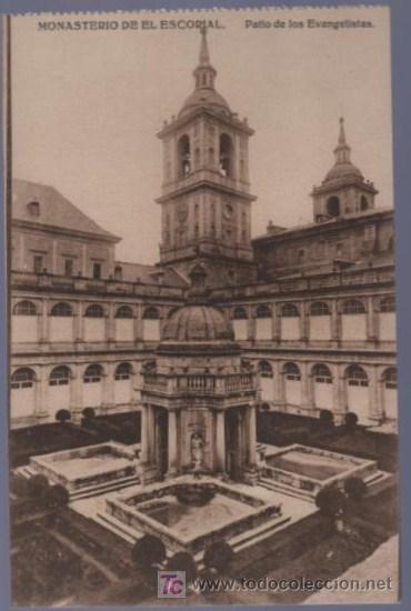 Cartoline: TARJETA POSTAL DEL MONASTERIO DEL ESCORIAL. PATIO DE LOS EVANGELISTAS.