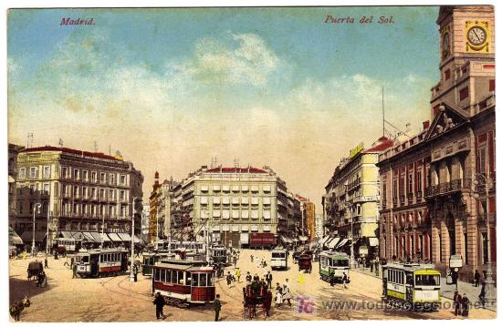 Postales: PRECIOSA POSTAL - MADRID - PUERTA DEL SOL - Foto 1