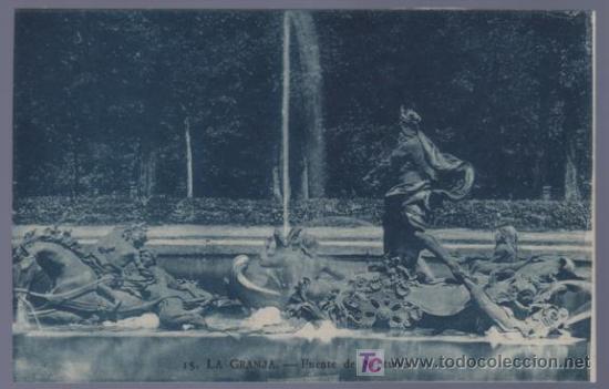 Cartoline: TARJETA POSTAL ANTIGUA DE LA GRANJA. FUENTE DE NEPTUNO. 15.