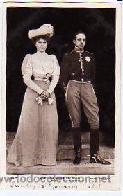Postcards: El rey y la Reina de Espa&ntilde;a. 298 c. Rotary photo. Circulada. Rotary Photographic series.