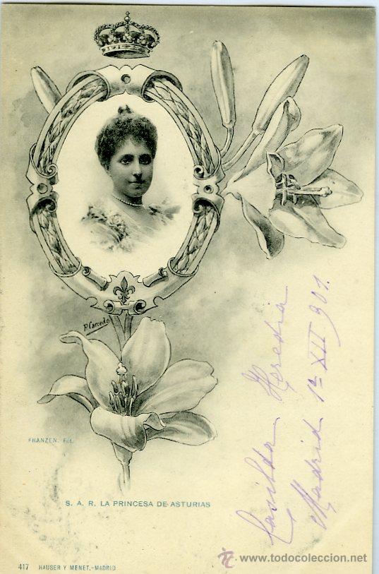 Postkarten: POSTAL S.A.R. LA PRINCESA DE ASTURIAS 1901