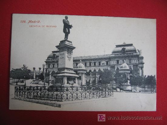 Postales: MADRID - ESTATUA DE MOYANO - Foto 1