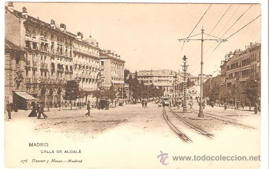 Postales: MADRID. CALLE DE ALCALA. HAUSER Y MENT. - Foto 1