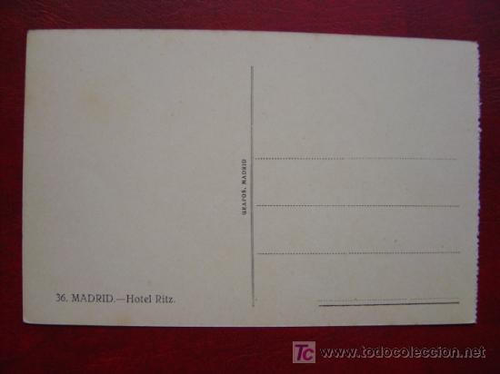 Postales: MADRID, HOTEL RITZ - Foto 2